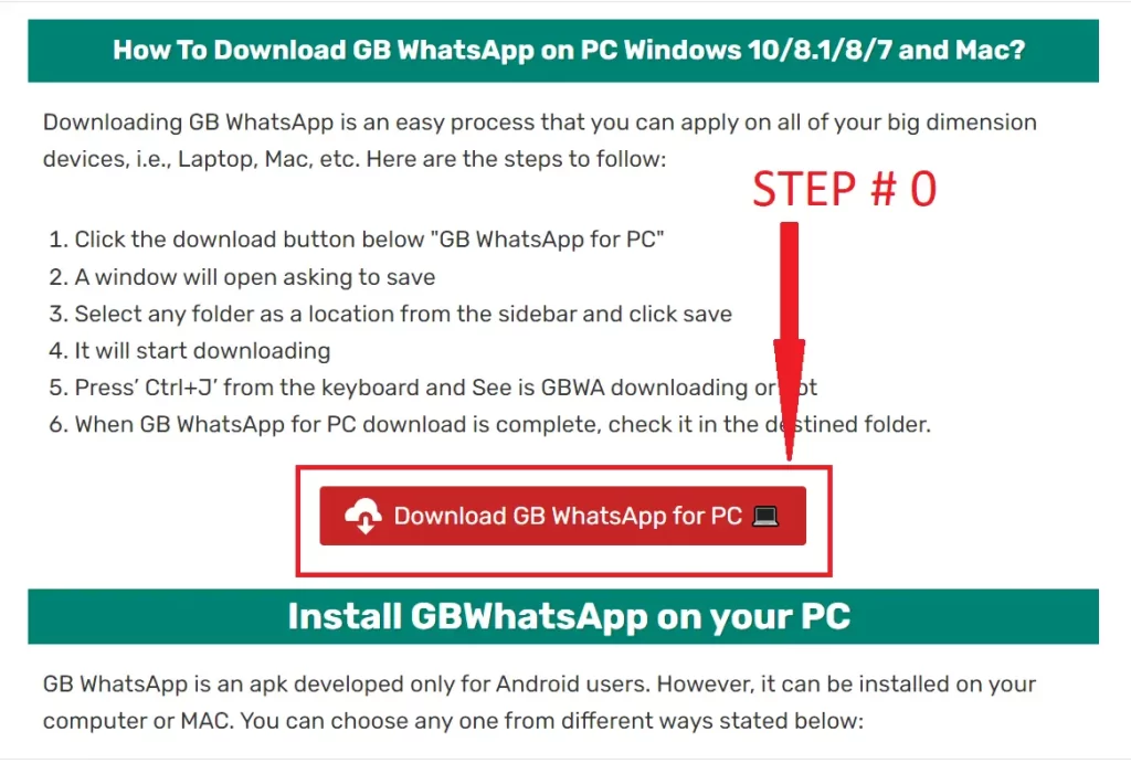 Download & Install GB WhatsApp Pro APK on PC/Laptop (Update 2023)