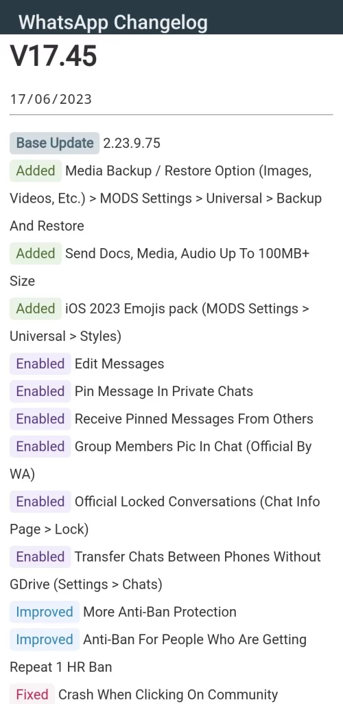 GBWhatsApp Old Version APK Download Anti-Ban Official (All Versions)